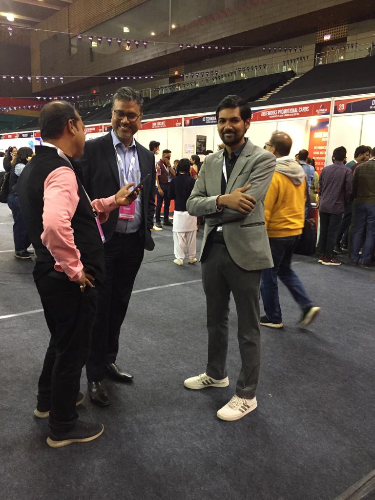 Pitch venue with mentors and organisers